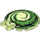 LEGO Dish 6 x 6 con Asa con Verde swirl (18675 / 33884)