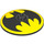 LEGO Dish 8 x 8 con Batman logo (3961 / 107108)