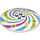 LEGO Dish 8 x 8 с Rainbow Swirl (3961 / 39038)