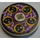 LEGO Disk 3 x 3 met Zwart Heads en Wit Circuitry Sticker (2723)