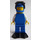 LEGO Diver mit Blau Helm, Schwarz Frogman Visier, Gelb Airtank und Schwarz Flippers Minifigur
