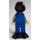 LEGO Diver con Blu Casco, Nero Frogman Visore, Giallo Airtank e Nero Flippers Minifigure