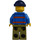 LEGO Dock Worker jossa Musta Parta Minihahmo