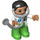 LEGO Doctor mit Stethoscope, Bright Green Trousers Duplo Abbildung