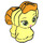 LEGO Hond - Puppy met Bright Licht Oranje Haar en Staart (24668)