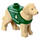 LEGO Dog with Dark Green Holiday Sweater