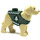 LEGO Dog with Dark Green Holiday Sweater