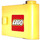 LEGO Porte 1 x 3 x 2 Droite avec Lego logo Autocollant avec charnière solide (3188)
