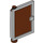 LEGO Door 1 x 4 x 5 Left with Reddish Brown Glass (47899)