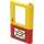 LEGO Porte 1 x 4 x 5 Train Droite avec Postal klaxon Autocollant (4182 / 42819)