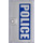 LEGO Door 1 x 4 x 6 with Stud Handle with &#039;POLICE&#039; (Left) Sticker (60616)