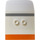 LEGO Tür 2 x 4 x 6 Airplane mit Grey und Orange Streifen (54097 / 68586)