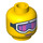 LEGO Downhill Skier Head (Safety Stud) (3626 / 10832)