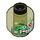 LEGO Dr. D. Zaster Minifigure Kopf mit Green Slime Muster (Sicherheitsbolzen) (3626 / 64270)