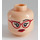 LEGO Dr. Harleen Quinzel Minifigure Head (Recessed Solid Stud) (3626 / 30868)
