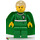 LEGO Draco Malfoy med Grøn Slytherin Quidditch Uniform og Gul Hoved Minifigur