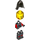 LEGO Drachen Knight mit Neck Protector Helm, Bushy Beard und 2 Sided Kopf (Frown/Angry Scowl) Minifigur