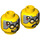 LEGO Drillex Minifigure Head (Recessed Solid Stud) (3626 / 20371)