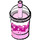 LEGO Drink Cup mit Straw mit Pink (20398 / 34707)