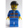 LEGO Driver avec Bleu Jacket avec Orange Rayures et Noir Casquette et beard Figurine