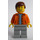 LEGO Conductor con Naranja Unbuttoned Chaqueta Minifigura