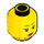LEGO Dual Sided Female Head with Black Eyebrows, Pink Lips / Sunglasses (Recessed Solid Stud) (3626 / 20068)