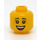 LEGO Dubbelsidig Kvinna Huvud med Freckles och Serious Expression / Breda Open Smile (Infälld solid knopp) (3626 / 68335)