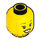 LEGO Dual-Sided Female Head with Open Smile with Teeth / Laughing with Closed Eyes (Recessed Solid Stud) (3626 / 56785)