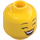 LEGO Dual-Sided Female Head with Open Smile with Teeth / Laughing with Closed Eyes (Recessed Solid Stud) (3626 / 56785)