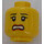 LEGO Dual Sided Female Head with Smiling and Scared Expression (Recessed Solid Stud) (3626)