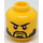 LEGO Dual Sided Kopf mit Schwarz Beard, Schwarz Eyebrows (Einbau-Vollbolzen) (3626 / 34562)