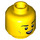 LEGO Dual Sided Head with Smirk (Recessed Solid Stud) (3626)