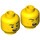 LEGO Dual Sided Head with Smirk (Recessed Solid Stud) (3626)