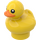 LEGO Ente mit Orange Schnabel mit Augen (49661 / 58039)