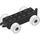 LEGO Duplo Schwarz Auto Chassis 2 x 6 mit Weiß Räder (11248 / 14639)