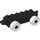 LEGO Duplo Noir Auto Châssis 2 x 6 avec blanc roues (11248 / 14639)