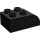 LEGO Duplo Zwart Steen 2 x 3 met Gebogen bovenkant (2302)