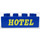 LEGO Duplo Blue Brick 2 x 4 with Hotel (3011)