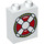 LEGO Duplo Brick 1 x 2 x 2 with life buoy with Bottom Tube (15847 / 26289)