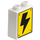 LEGO Duplo Backstein 1 x 2 x 2 mit Lightning Bolt auf Gelb Background mit Unterrohr (15847 / 78739)