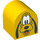 LEGO Duplo Backstein 2 x 2 x 2 mit Gebogenes Oberteil mit Pluto (3664 / 13131)