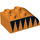LEGO Duplo Backstein 2 x 3 mit Gebogenes Oberteil mit Brown spikes (2302 / 13867)