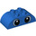 LEGO Duplo Backstein 2 x 4 mit Gebogen Sides mit Blau Augen (67332 / 98223)
