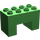Duplo Leuchtend grün Backstein 2 x 4 x 2 mit 2 x 2 Ausgeschnitten auf Unterseite (6394)