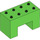 Duplo Leuchtend grün Backstein 2 x 4 x 2 mit 2 x 2 Ausgeschnitten auf Unterseite (6394)