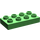 LEGO Duplo Bright Green Plate 2 x 4 (4538 / 40666)