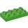 LEGO Duplo Fel groen Plaat 2 x 4 (4538 / 40666)