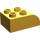 LEGO Duplo Helder Lichtoranje Steen 2 x 3 met Gebogen bovenkant (2302)