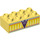LEGO Duplo Bright Light Yellow Brick 2 x 4 with V8 and Light Orange Arches (3011 / 33353)