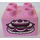LEGO Duplo Rose pétant Brique 2 x 2 avec Celebration Cake (3437 / 15947)